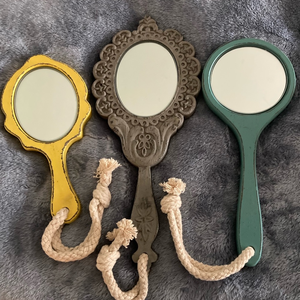 Brand new decorative mirrors. Adorable for a bathroom, kids room or bedroom